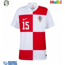 Hrvatska Mario Pasalic #15 Domaci Dres EP 2024 Kratak Rukav